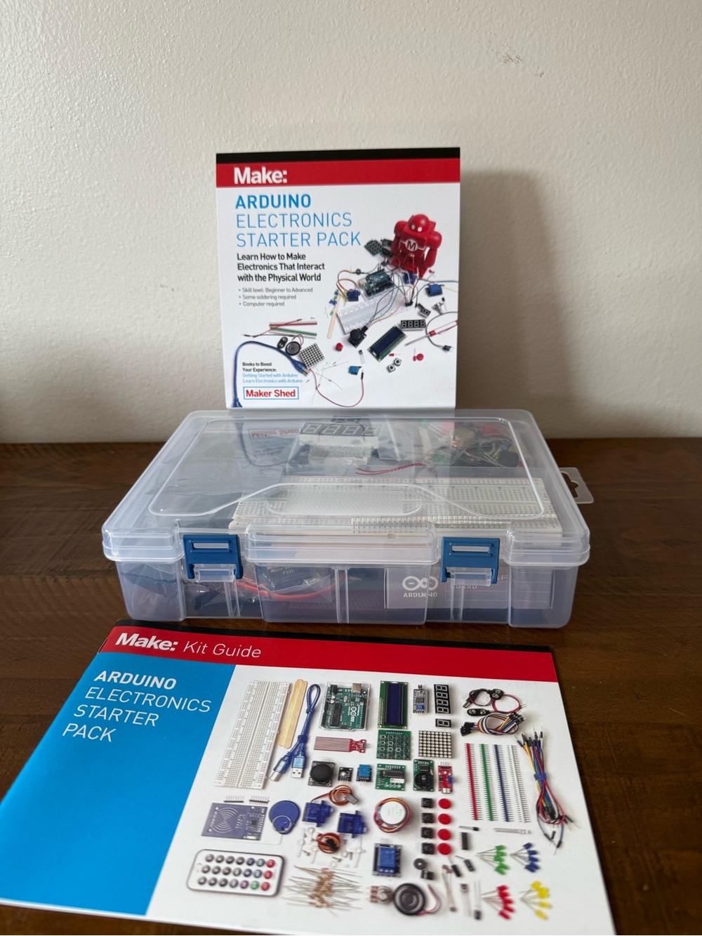 Make: Arduino Electronics Starter Pack from Maker Shed, designed for beginners